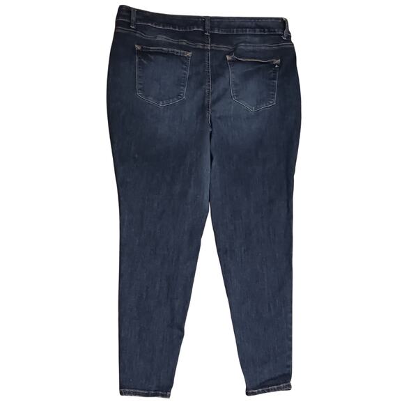 Womens Maurices Button Fly High-Rise stretch Ankle jeans 24W long 40Wx30.5L - Picture 2 of 7